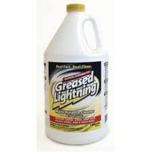 DESCRIPTION: (1) CLEANER AND DEGREASER BRAND/MODEL: GREASED LIGHTING SIZE: 1 GALLON RETAIL$: $60.00 EA QTY: 1