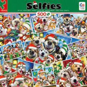 DESCRIPTION: (1) 500 PC PUZZLE BRAND/MODEL: SELFIES PET CHRISTMAS RETAIL$: $13.56 EA QTY: 1