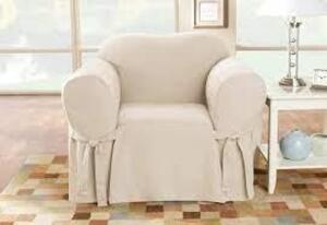 DESCRIPTION: (1) CHAIR SLIP COVER BRAND/MODEL: SUREFIT INFORMATION: TAN RETAIL$: $40.00 EA QTY: 1