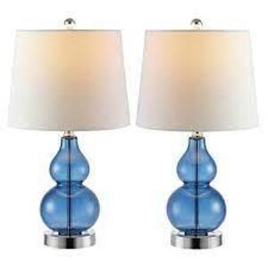 DESCRIPTION: (1) SET OF (2) TABLE LAMP BRISOR BRAND/MODEL: SAFAVIEH BRISOR SIZE: 22 IN RETAIL$: $133.41 EA QTY: 1