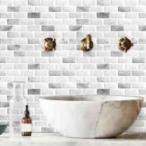 DESCRIPTION: (3) PACKS OF (10) SHEETS WALL TILES BRAND/MODEL: ROOM ECOR SIZE: 12X12X RETAIL$: $26.99 EA QTY: 3