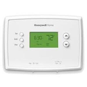 DESCRIPTION: (1) PROGRAMMABLE THERMOSTAT BRAND/MODEL: HONEYWELL HOME #RTH221B INFORMATION: WHITE RETAIL$: $29.99 EA QTY: 1