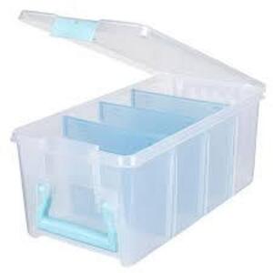 DESCRIPTION: (1) CRAFT SUPPLY BOX BRAND/MODEL: ESSENTIALS SIZE: 15X8X6 RETAIL$: $14.14 EA QTY: 1