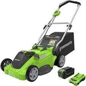 DESCRIPTION: (1) ELECTRIC LAWN MOWER BRAND/MODEL: GREENWORKS SIZE: 16" QTY: 1