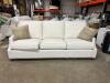 (2)- 99" MATCHING WHITE SOFAS - 3