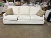 (2)- 99" MATCHING WHITE SOFAS - 4