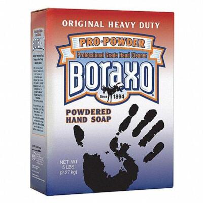 DESCRIPTION: (2) POWDERED HAND SOAP BRAND/MODEL: BORAXO RETAIL$: $16.12 EA SIZE: 5 LB QTY: 2