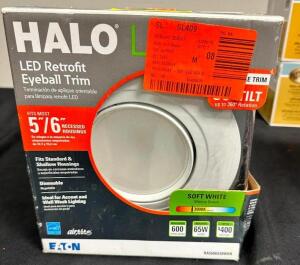 (2)- LED RETROFIT EYEBALL TRIM