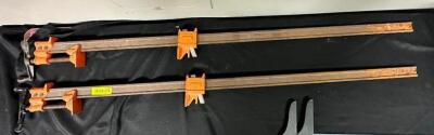 (2)- 72" WOODWORKING POLE CLAMPS