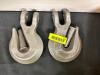 (2)- 3/4" HEAVY DUTY CLEVIS HOOKS - 2