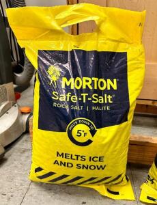 (3)- BAGS OF ROCK SALT ICE MELT