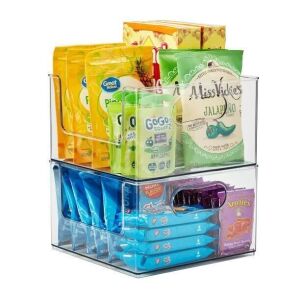 DESCRIPTION: (1) PLASTIC MODULAR STORAGE BRAND/MODEL: THE HOME EDIT INFORMATION: CLEAR RETAIL$: $28.88 EA QTY: 1