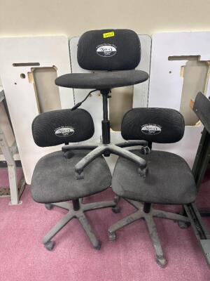 (3) - ROLLING OFFICE CHAIRS