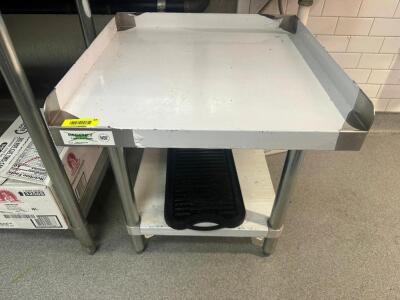 24" X 24" LOW BOY STAINLESS EQUIPMENT STAND