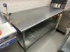 72" X 30" STAINLESS TABLE W/ MOUNTED CAN OPENER