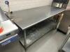 72" X 30" STAINLESS TABLE W/ MOUNTED CAN OPENER - 2