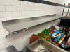 72" X 12" STAINLESS WALL SHELF