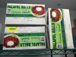 (3) CASES OF FALAFEL BALLS