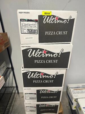 (5) CASES OF 16" HAND-TOSSED STYLE PARBAKED PIZZA CRUST.