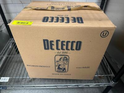 (1) CASES OF DECECCO MACARONI PASTA 20 LBS.