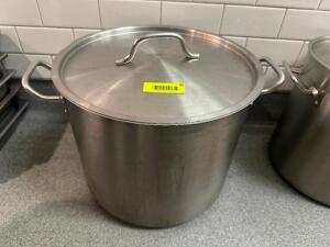 25 QT STAINLESS STOCK POT W/ LID