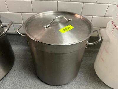 25 QT STAINLESS STOCK POT W/ LID