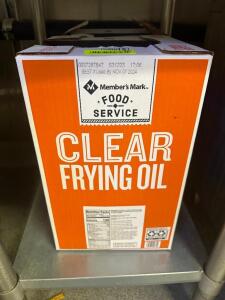 (2) BOXES OF CLEAR FRYING OIL