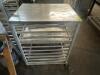 DESCRIPTION HALF SIZE ROLL ABOUT TRAY RACK W/ STAINLESS WORK TOP LOCATION BAY 6 QTY 1 - 2