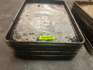 DESCRIPTION (10) HALF SIZE SHEET PANS LOCATION BAY 6 THIS LOT IS: SOLD BY THE PIECE QTY 10