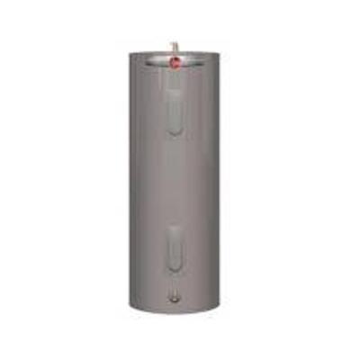 DESCRIPTION: (1) ELECTRIC WATER HEATER BRAND/MODEL: RHEEM #38UN47 SIZE: 240V AC, 50 GAL, 4,500 W, SINGLE PHASE, 58.6 IN HT, 21 GPH @ 90�F RETAIL$: $98