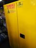 DESCRIPTION: (1) FLAMMABLES SAFETY CABINETBRAND/MODEL: CONDOR #491M68INFORMATION: YELLOWSIZE: 30 GAL CAPACITY, 12" X 43" X 65"RETAIL$: $1471.11 EAQTY: 1 - 3