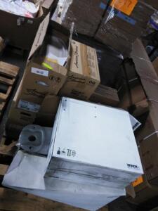 DESCRIPTION: (1) PALLET OF MISC TOILETS AND ACCESSORIES / PARTS BRAND/MODEL: MANY, KOHLER, AMERICAN STANDARD QTY: 1