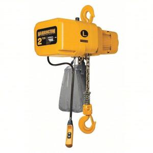 DESCRIPTION: (1) AIR CHAIN HOIST AND HOOK BRAND/MODEL: HARRINGTON #49CZ16 INFORMATION: YELLOW SIZE: HOOK MOUNTED - NO TROLLEY, 12,000 LB LIFTING CAPAC