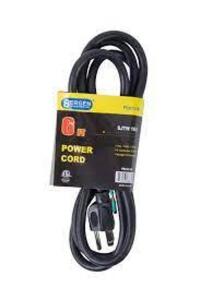 DESCRIPTION: (6) POWER CORD BRAND/MODEL: BERGEN #PS613163 INFORMATION: BLACK SIZE: 6' RETAIL$: $7.39 EA QTY: 6