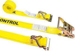 DESCRIPTION: (5) RATCHET STRAPS BRAND/MODEL: US CARGO CONTROL INFORMATION: YELLOW SIZE: 1500 LBS CAPACITY, 500 LB WORK LOAD RETAIL$: $37.99 EA QTY: 5