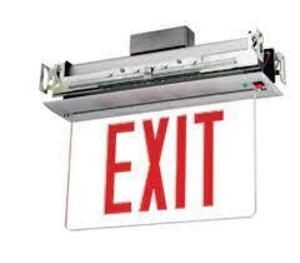 DESCRIPTION: (1) EMERGENCY EXIT SIGN BRAND/MODEL: ATLITE COOPER INFORMATION: LIGHT AND FIXTURE IN A DIFFERENT BOX, THIS IS JUST EXIT SIGN SIZE: FLOOD