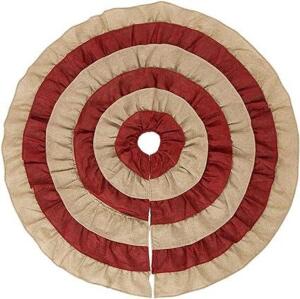 DESCRIPTION: (6) CHRISTMAS TREE SKIRTS BRAND/MODEL: GLITZHOME SIZE: 48" RETAIL$: $27.99 EA QTY: 6