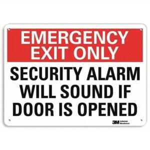 DESCRIPTION: (1) DANGER SIGN BRAND/MODEL: BRADY #34RJ14 INFORMATION: ALUMINUM SIZE: 7X10 RETAIL$: $17.17 EA QTY: 1