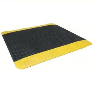 DESCRIPTION: (1) DIAMOND POLY MAX FLOOR MATTING BRAND/MODEL: NOTRAX #53AC80 INFORMATION: BLACK AND YELLOW SIZE: 3X3 RETAIL$: $122.10 EA QTY: 1