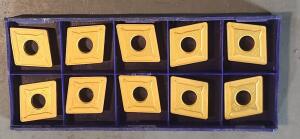 DESCRIPTION: (10) CNMG6543A-4T CARBIDE TURNING INSERTS BRAND/MODEL: STELLRAM CNMG190612E-4T RETAIL$: 32.20 PER INSERT QTY: 10