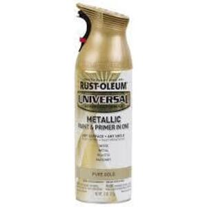 DESCRIPTION: (2) PAINT AND PRIMER ALL IN ONE BRAND/MODEL: RUST-OLEUM INFORMATION: PURE GOLD SIZE: 11 OZ RETAIL$: $11.48 EA QTY: 2