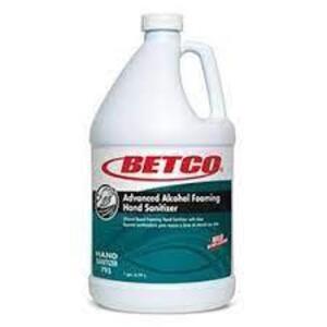 DESCRIPTION: (2) ALCOHOL FOAMING HAND SANITIZER BRAND/MODEL: BETCO #75504-00 SIZE: 1 GALLON RETAIL$: $131.99 TOTAL QTY: 2