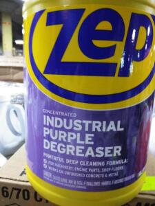 DESCRIPTION: (1) CONCENTRATED INDUSTRIAL PURPLE DEGREASER BRAND/MODEL: ZEP #ZU0856128 SIZE: 1 GALLON RETAIL$: $30.00 EA QTY: 1