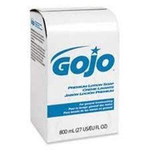 DESCRIPTION: (6) LOTION HAND SOAP REFILL BRAND/MODEL: GOJO SIZE: 800 ML RETAIL$: $18.99 EA QTY: 6