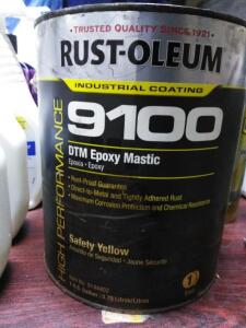 DESCRIPTION: (1) DTM EPOXY MASTIC BRAND/MODEL: RUST-OLEUM 9100 INFORMATION: SAFETY YELLOW ONLY PART 1 OF 2 PART SIZE: 1 GALLON, PART 1 RETAIL$: 489.23