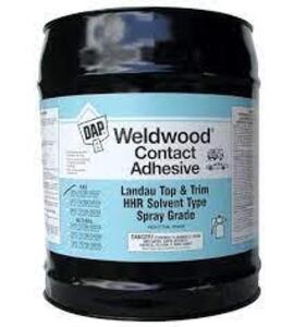 DESCRIPTION: (1) CONTACT ADHESIVE BRAND/MODEL: WELDWOOD BY DAP INFORMATION: RED SIZE: 5 GALLON RETAIL$: $178.00 EA QTY: 1