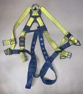 DESCRIPTION: (3) BODY HARNESS BRAND/MODEL: 3M INFORMATION: BLUE AND YELLOW RETAIL$: $182.99 EA QTY: 3