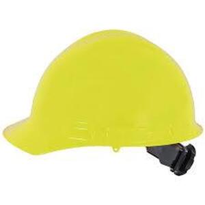 DESCRIPTION: (5) FRONT BRIM HARD HAT BRAND/MODEL: DUPONT #BF42 INFORMATION: HI VIZ YELLOW RETAIL$: $10.69 EA QTY: 5