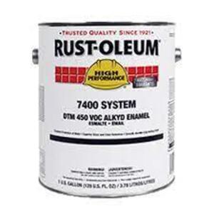 DESCRIPTION: (2) VOC ALKYD ENAMEL BRAND/MODEL: RUST-OLEUM 7400 INFORMATION: SAFETY RED SIZE: 1 GALLON RETAIL$: $102.60 EA QTY: 2