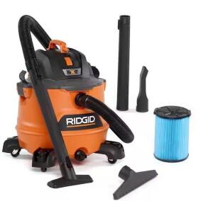 DESCRIPTION: (1) WET/DRY SHOP VACUUM BRAND/MODEL: RIDGID/HD1400 INFORMATION: 6.0 PEAK HP SIZE: 14 GALLON RETAIL$: $119 QTY: 1